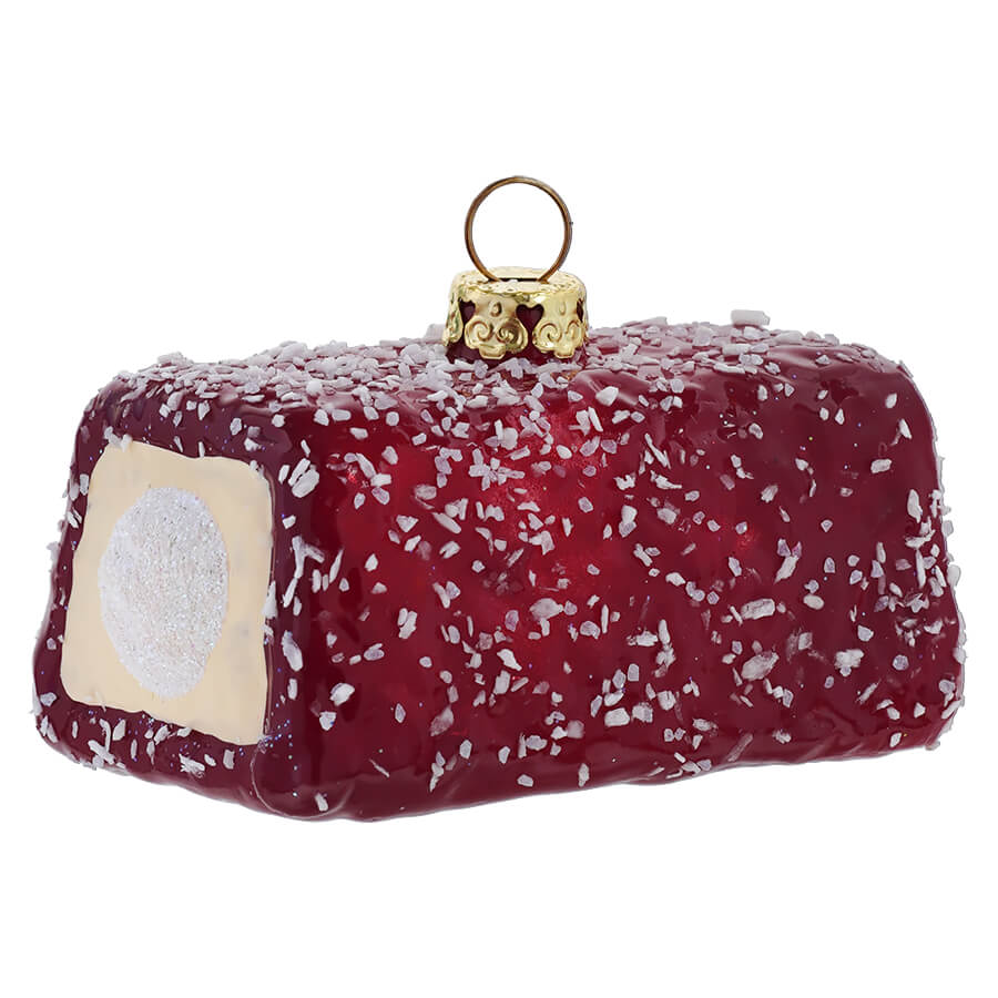 Raspberry Iced Snack Cake Ornament