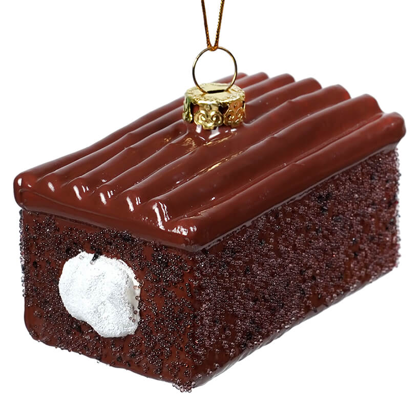 Chocolate Iced Snack Cake Ornament