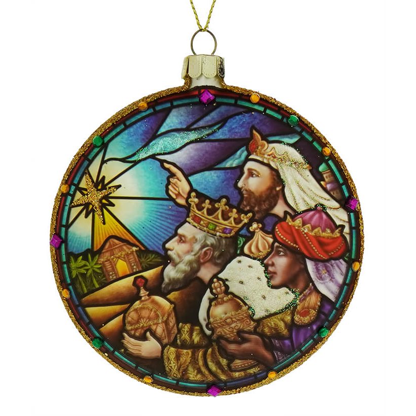 Three Wise Men Medallion Ornament