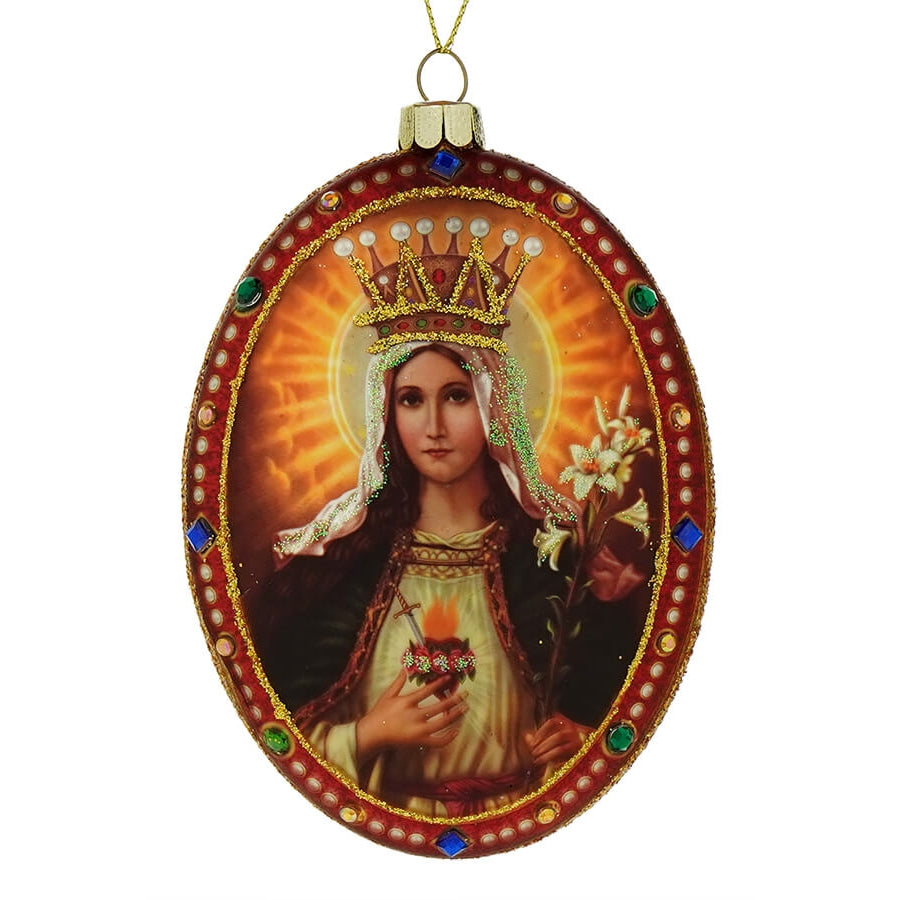 Virgin Mary Medallion Ornament