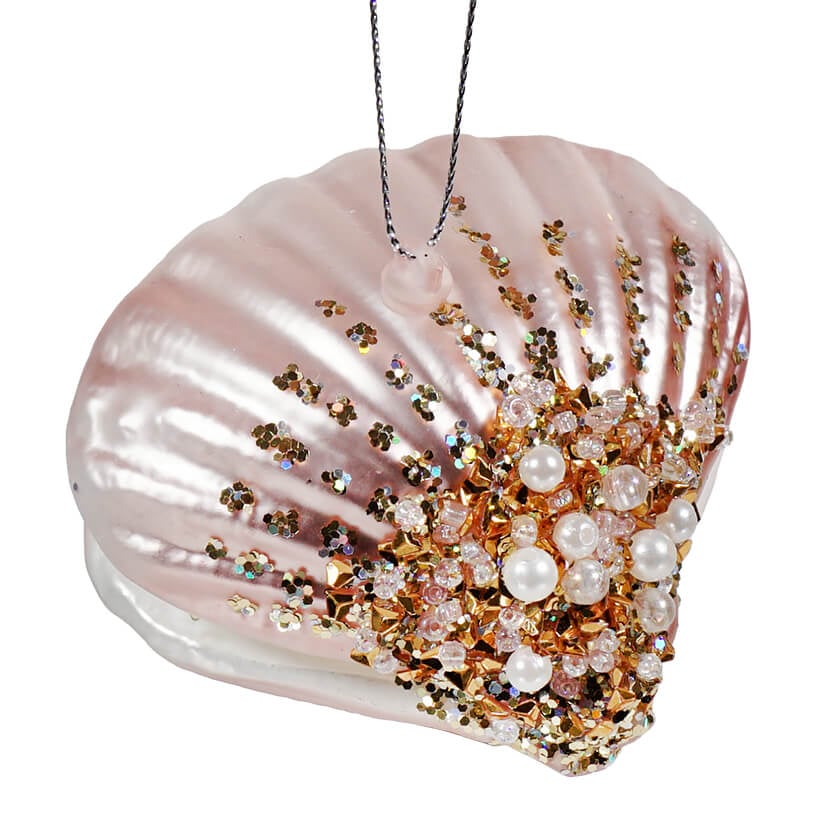 Pink Clam Shell Ornament