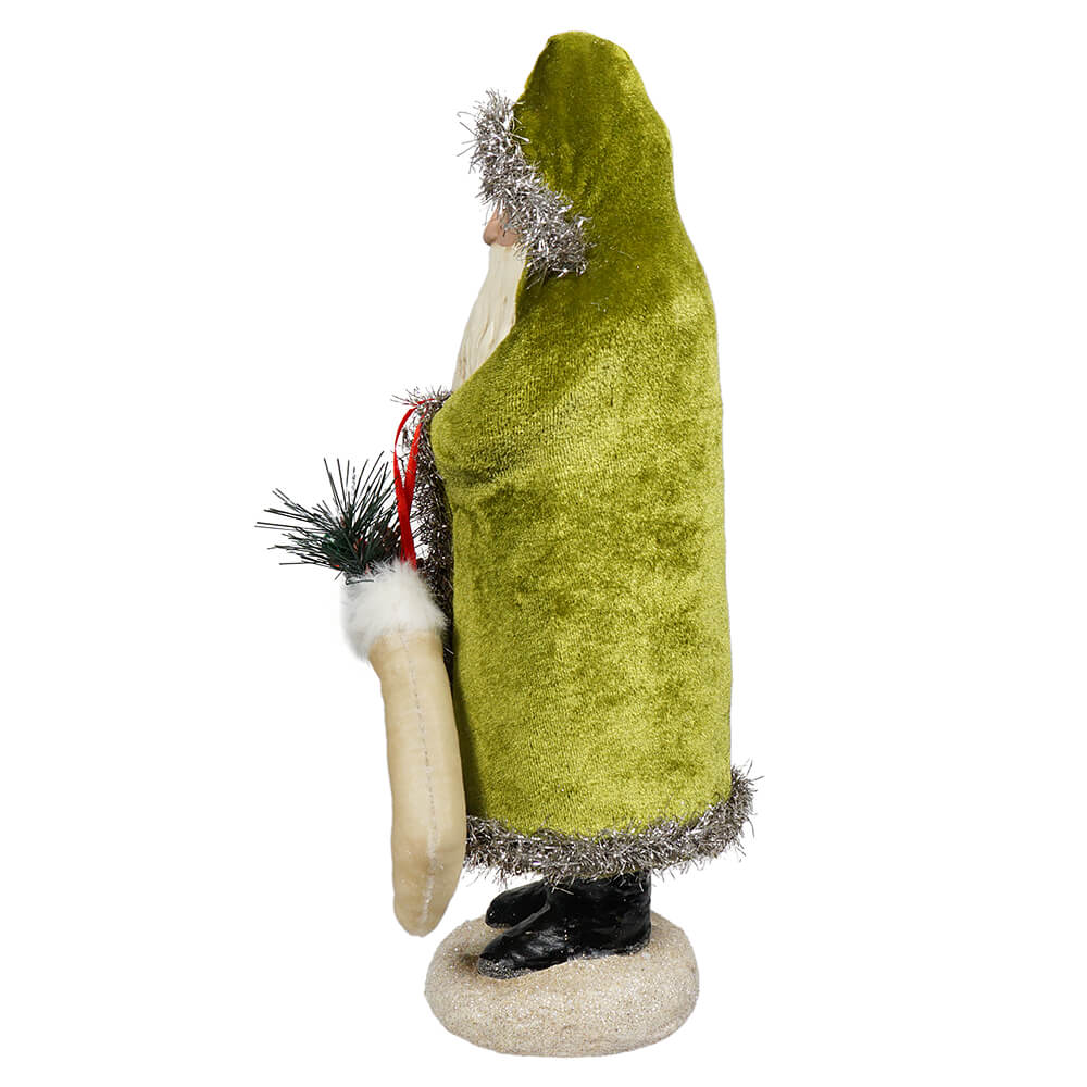 Lime Green Velvet Belsnickle Santa