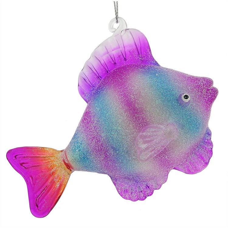 Purple & Blue Tropical Fish Ornament