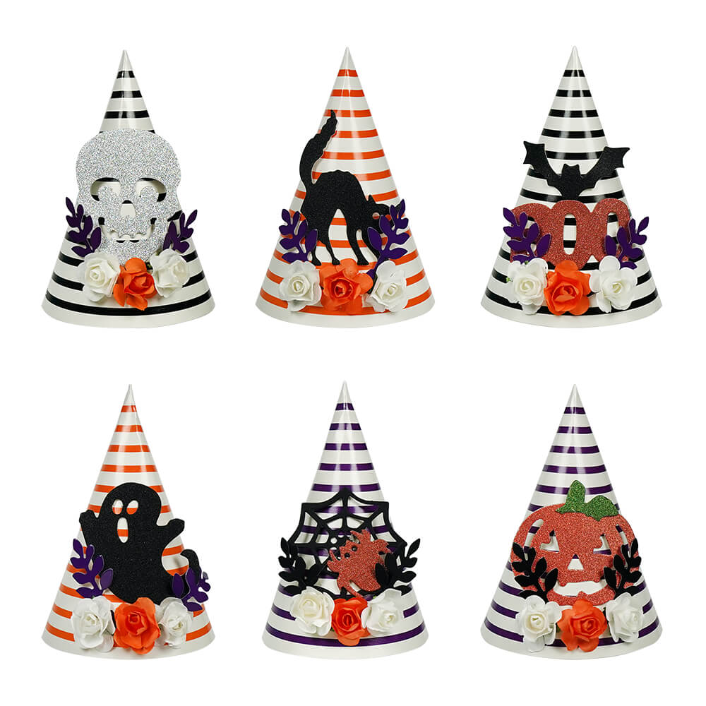 Halloween Party Hats Set/6