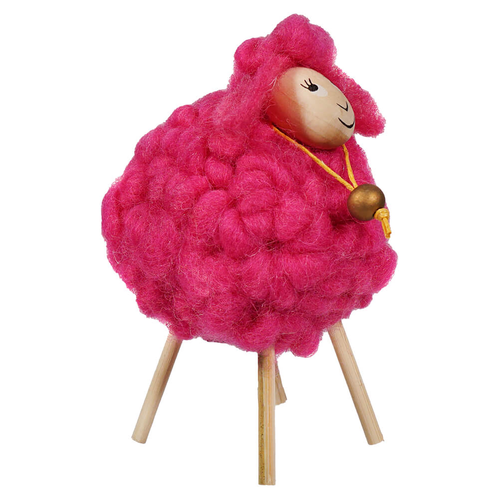Hot Pink Wooly Sheep