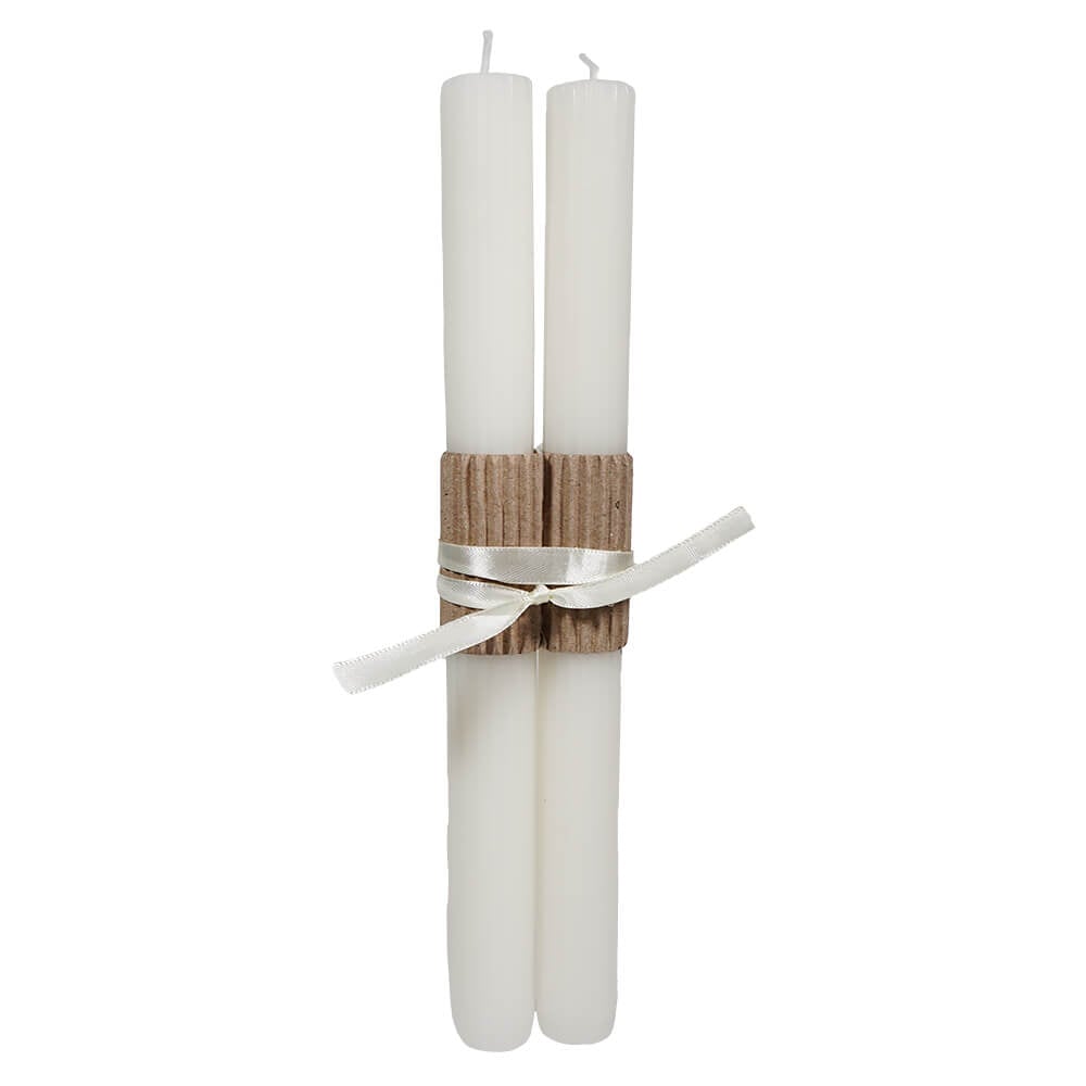 White 4th Of July Candles Set/2