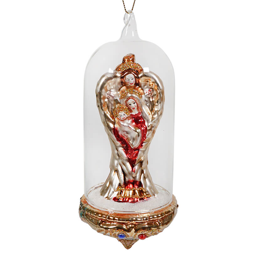 Virgin Mary Angel Dome Ornament