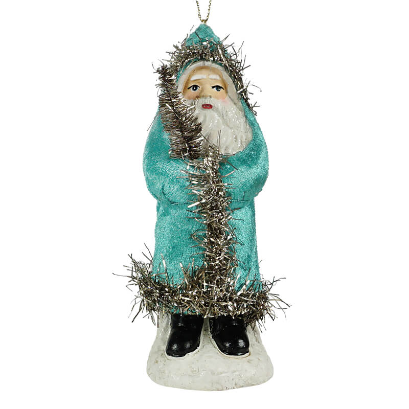 Turquoise Baby Belsnickle Ornament