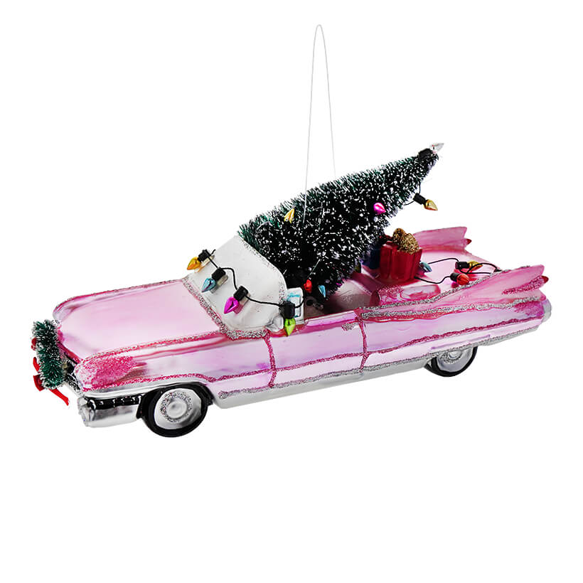 Pink Caddy with Tree Ornament