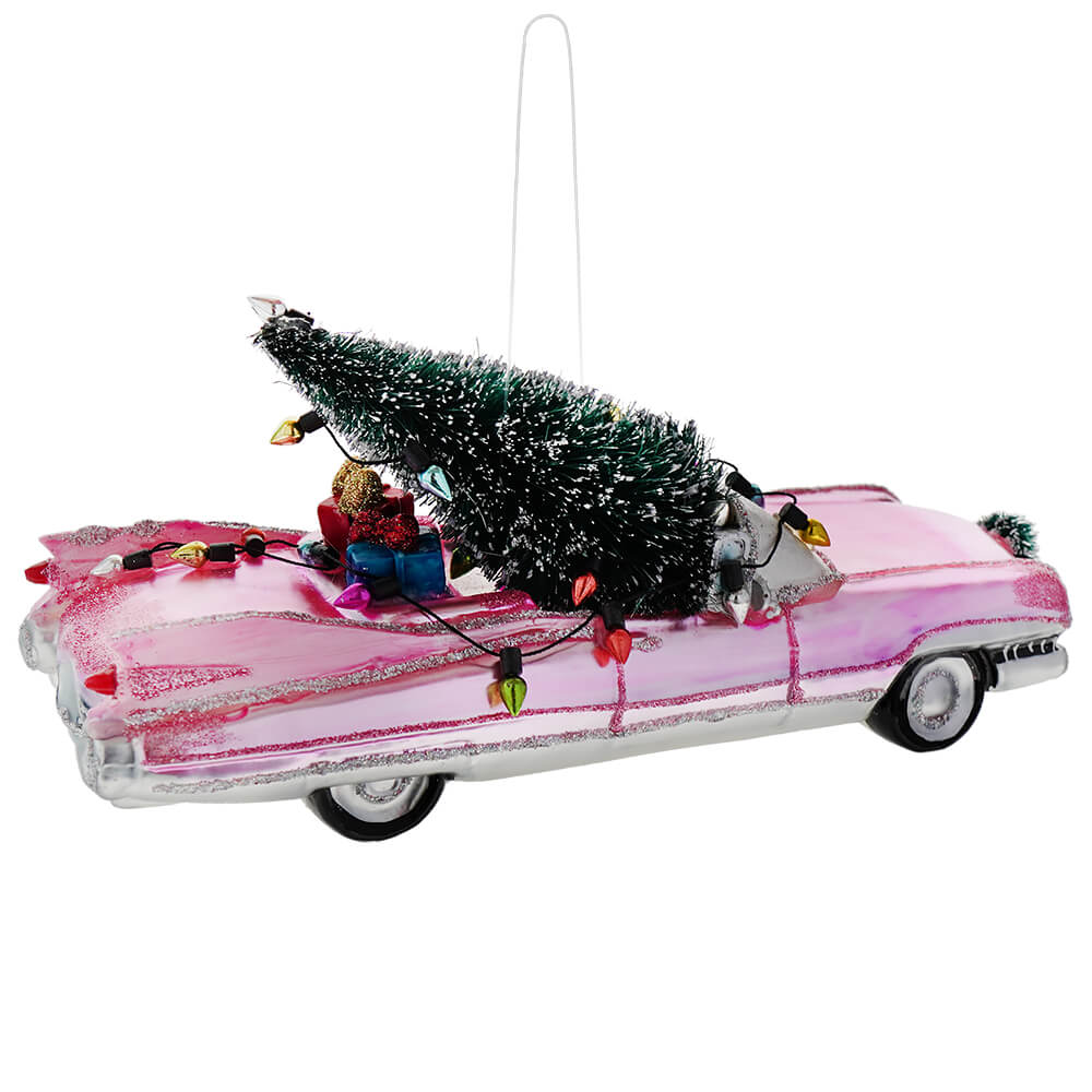 Pink Caddy with Tree Ornament