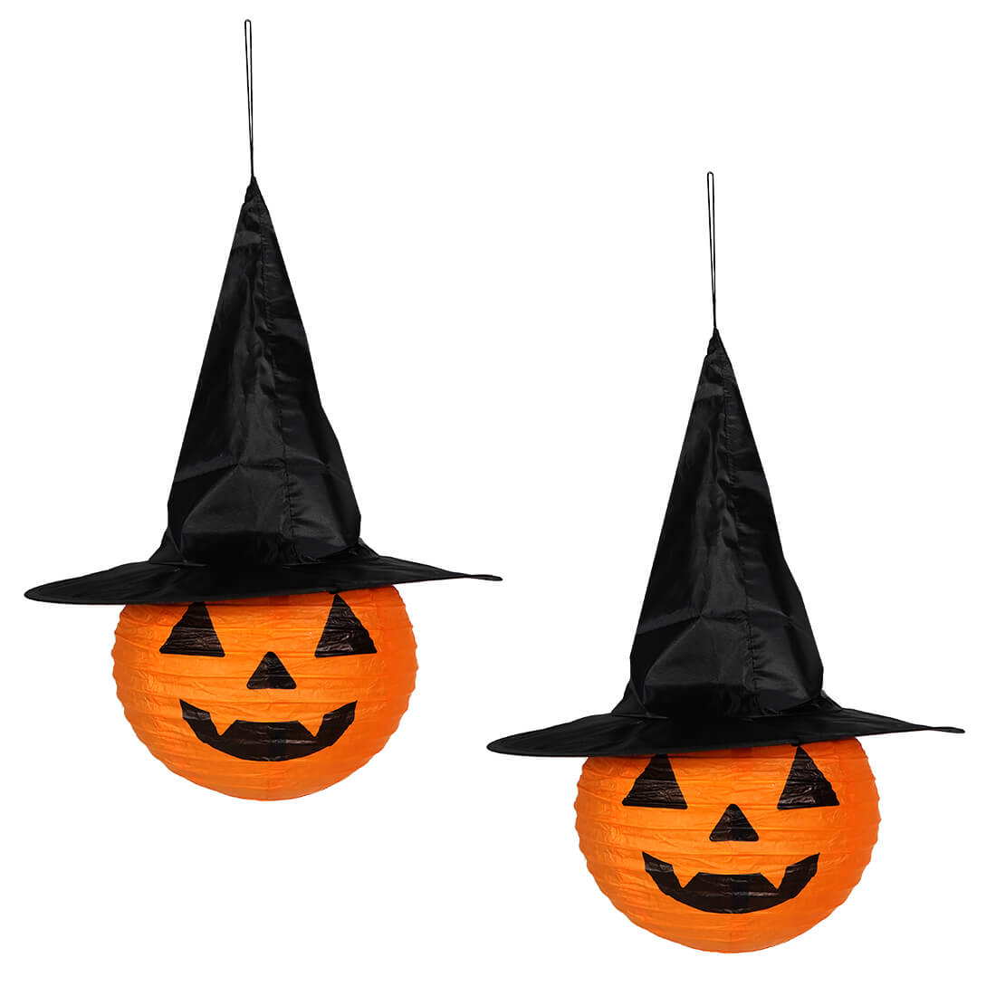 Collapsible Pumpkin With Witch Hat Set/2