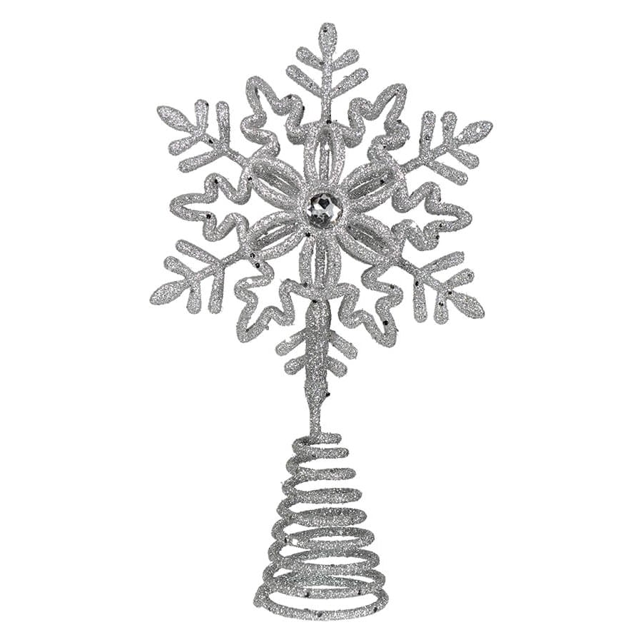 Miniature Silver Snowflake Tree Topper