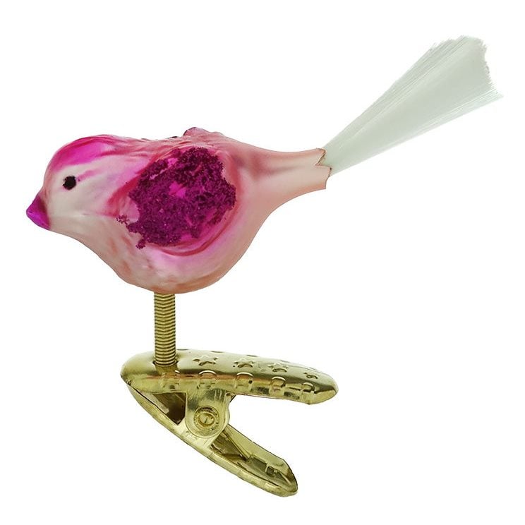 Pink Mini Bird Ornament
