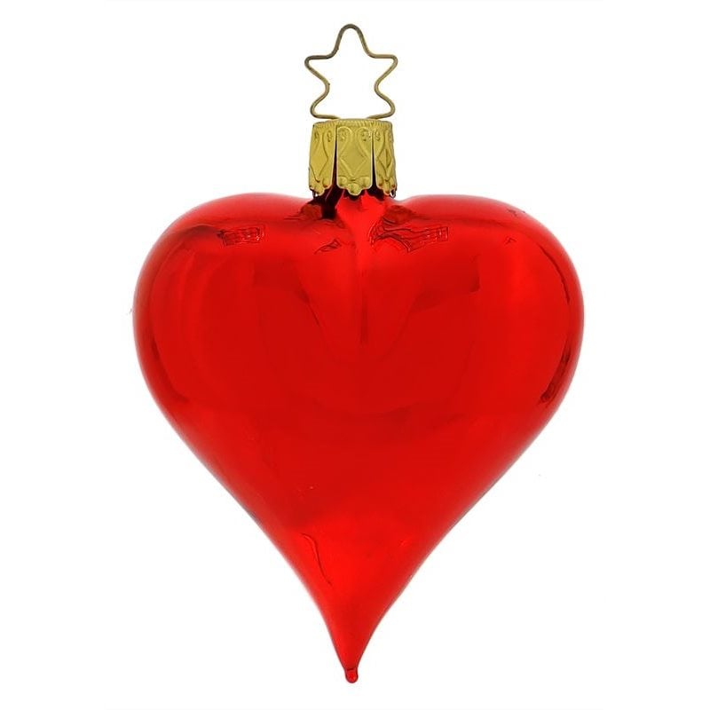 Glossy Red Heart Ornament