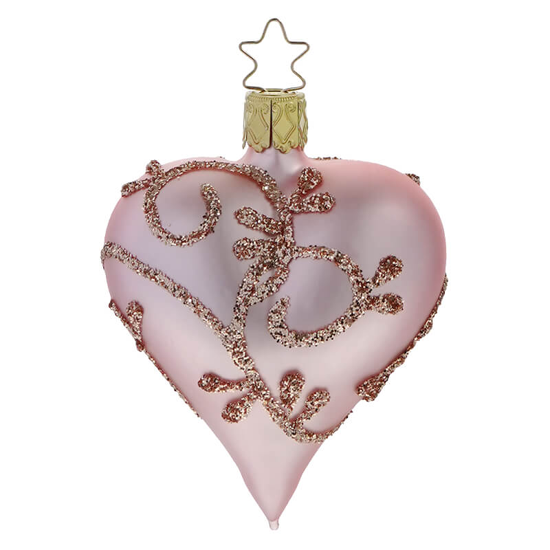 Matt Cotton Candy Heart Ornament
