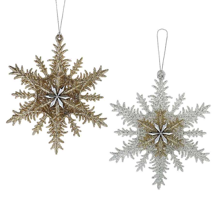 Acrylic 3D Snowflake Ornaments Set/2