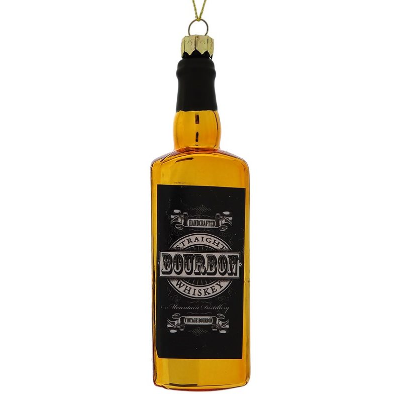 Straight Bourbon Whiskey Bottle Ornament