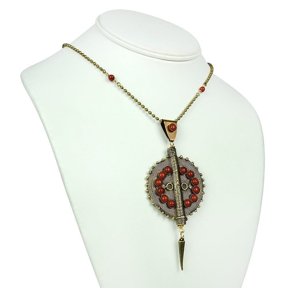 Baule Brass Pendant Necklace