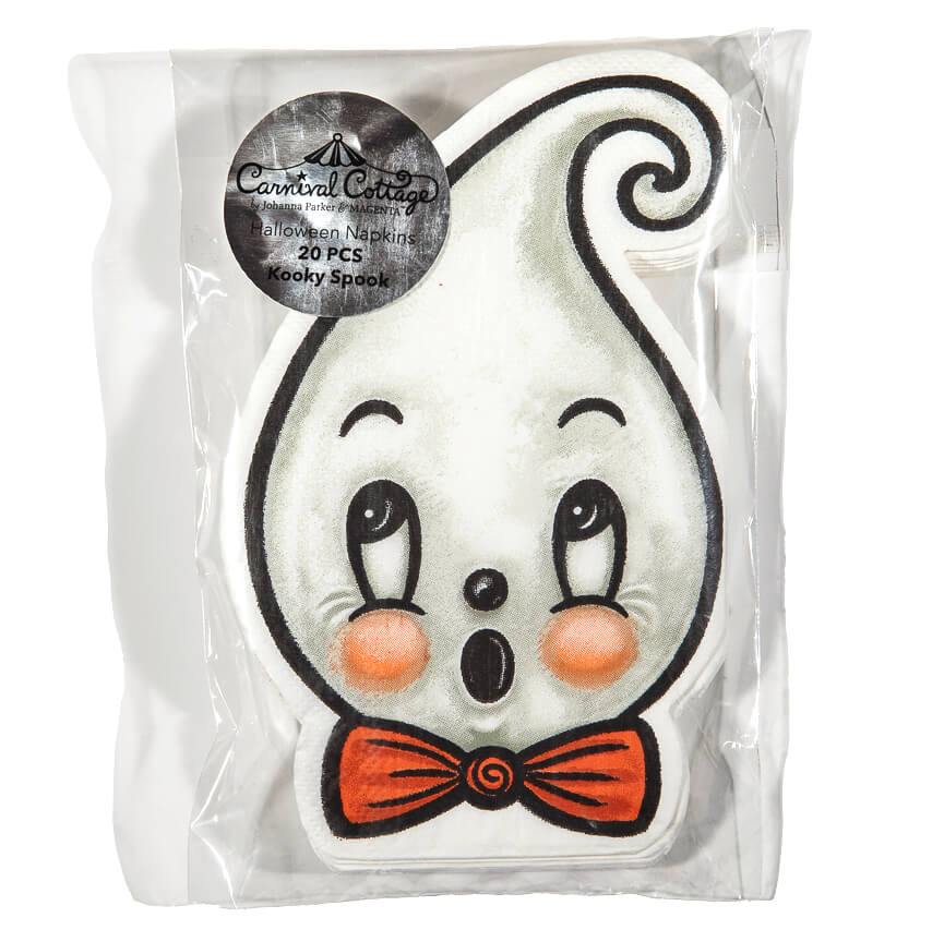 Small Figural Ghost Napkins Set/20