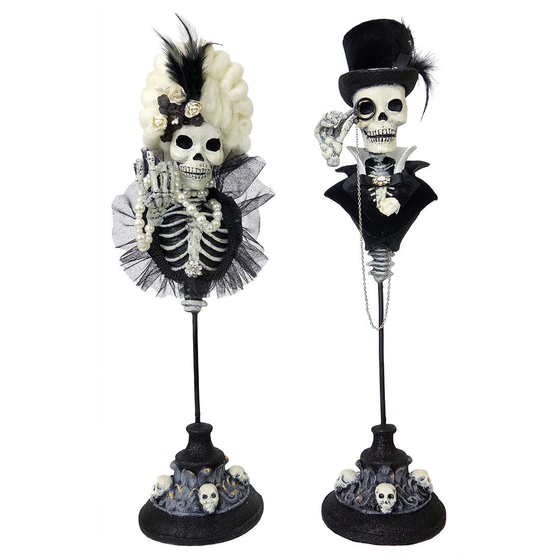 Lord & Lady of the Manor Skull Busts Set/2