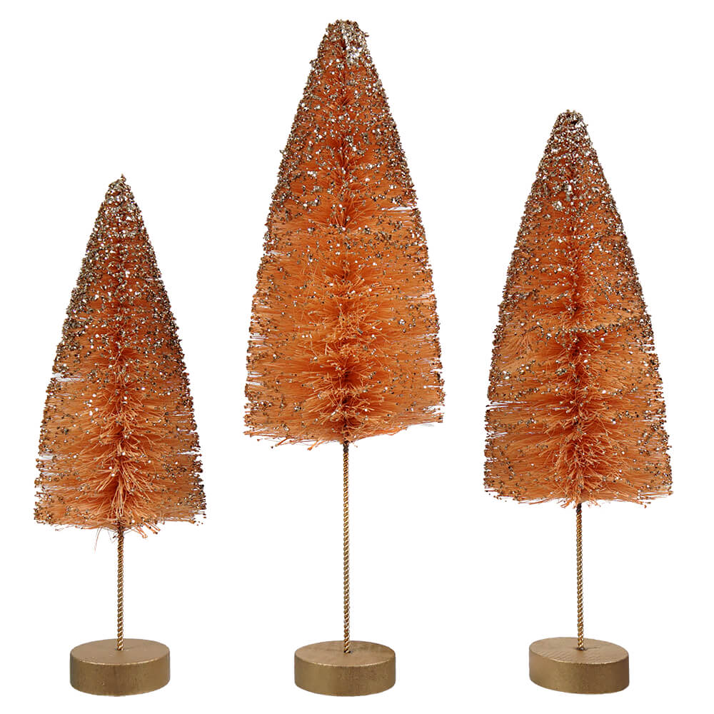 One In A Melon Fall Bottle Brush Trees Set/3