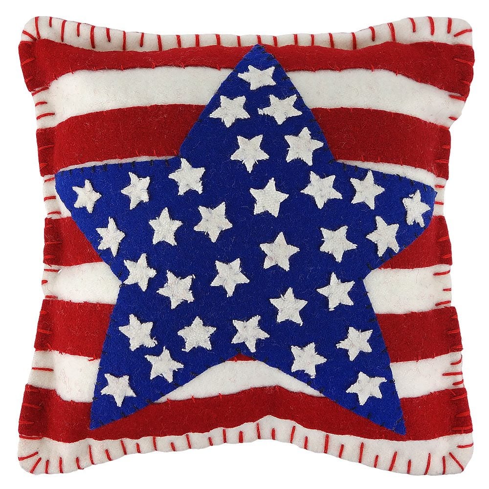 Patriotic Stars & Stripes Pillow