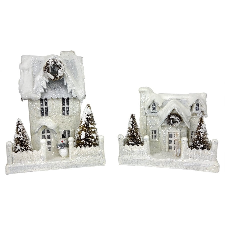 Ivory Winter Cottages Set/2