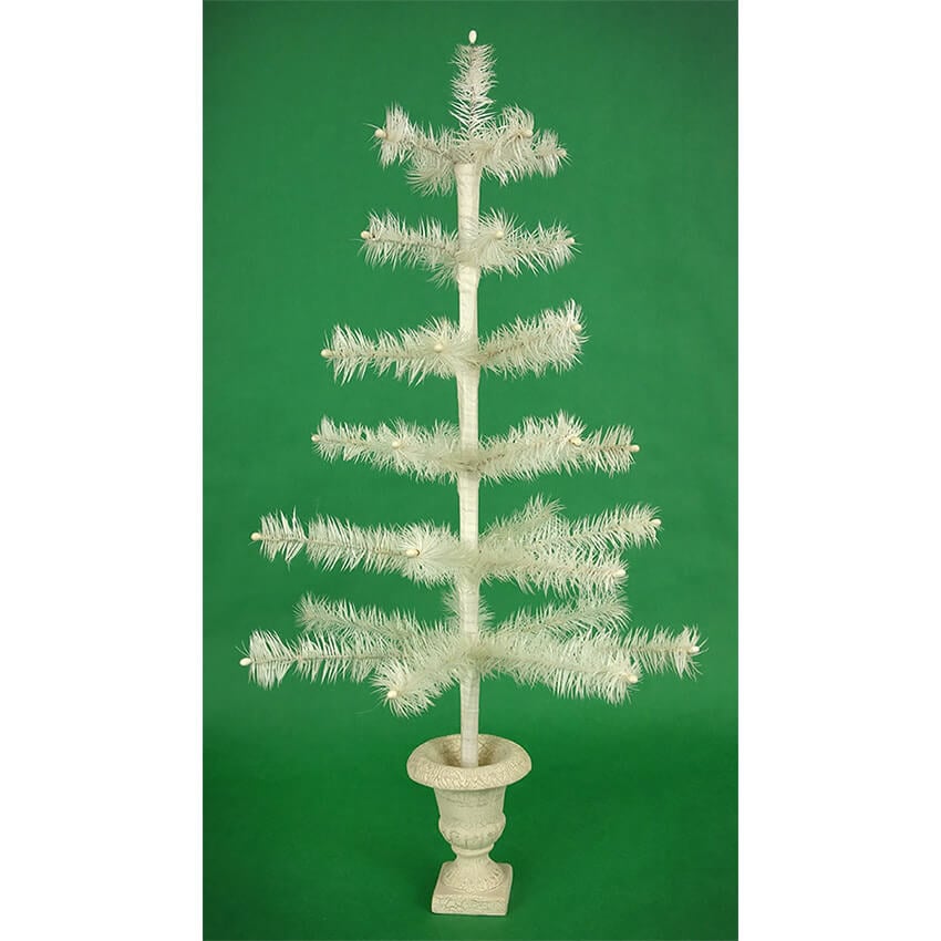 Ivory Feather Tree In Urn