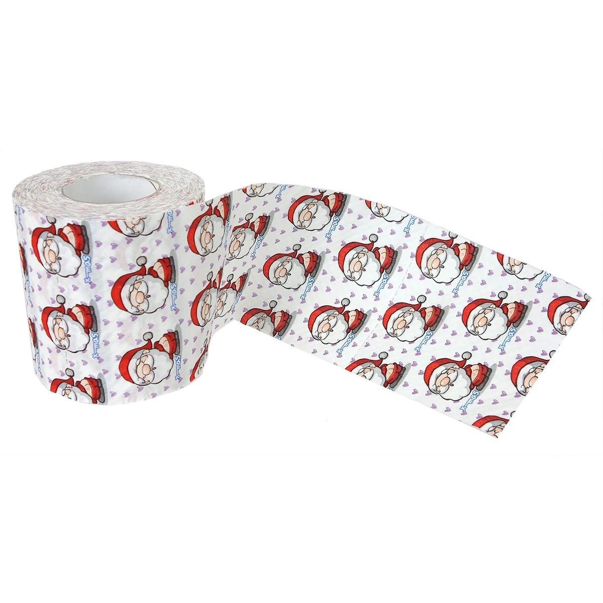 Cracking Up Santa Designer Toilet Paper