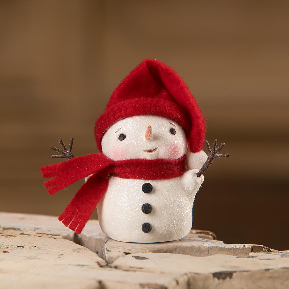 Warm and Cozy Wire Arms Snowman