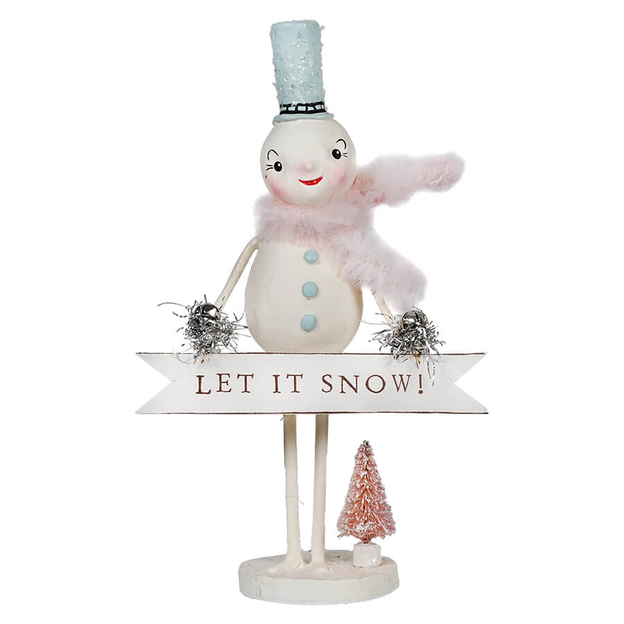 Let it Snow Pastel Snowman