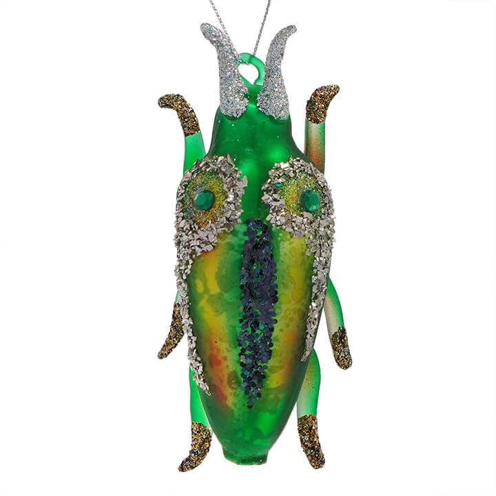 Yellow & Green Glitter Insect Ornament