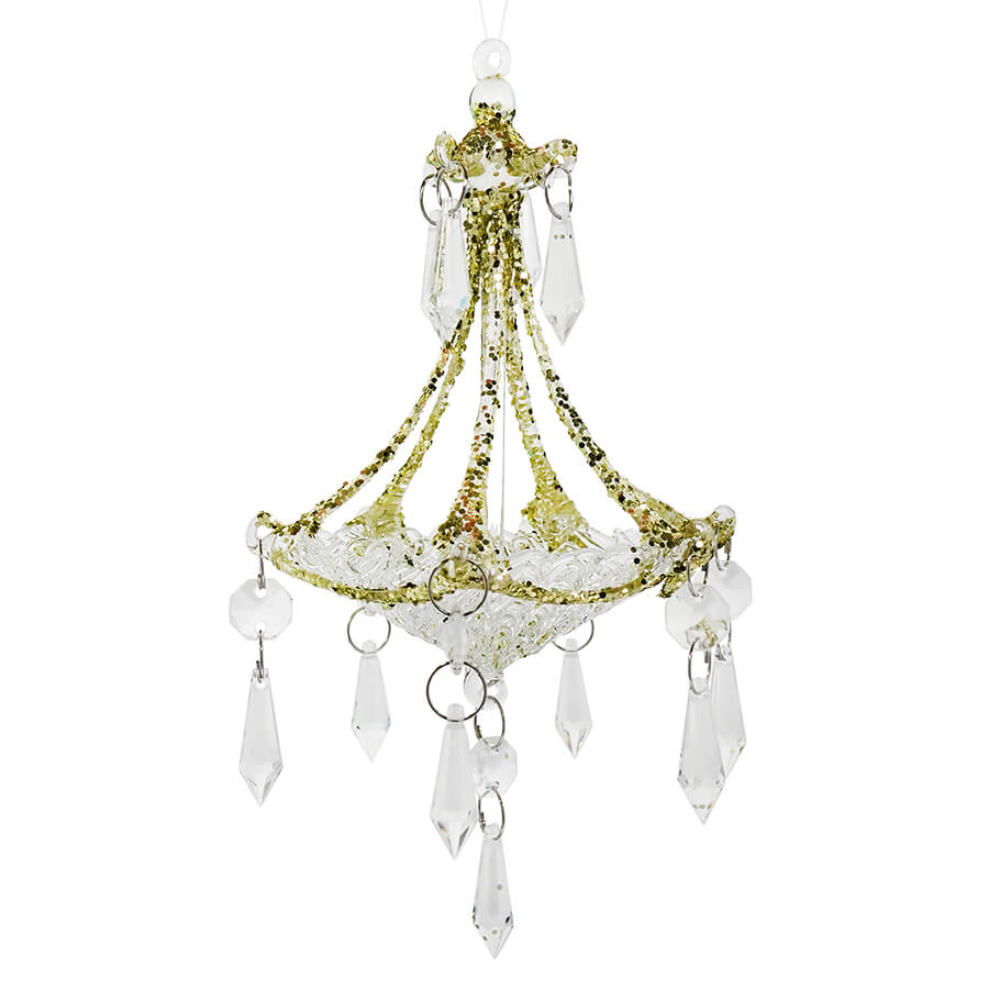 Crystal Drop Chandelier Ornament