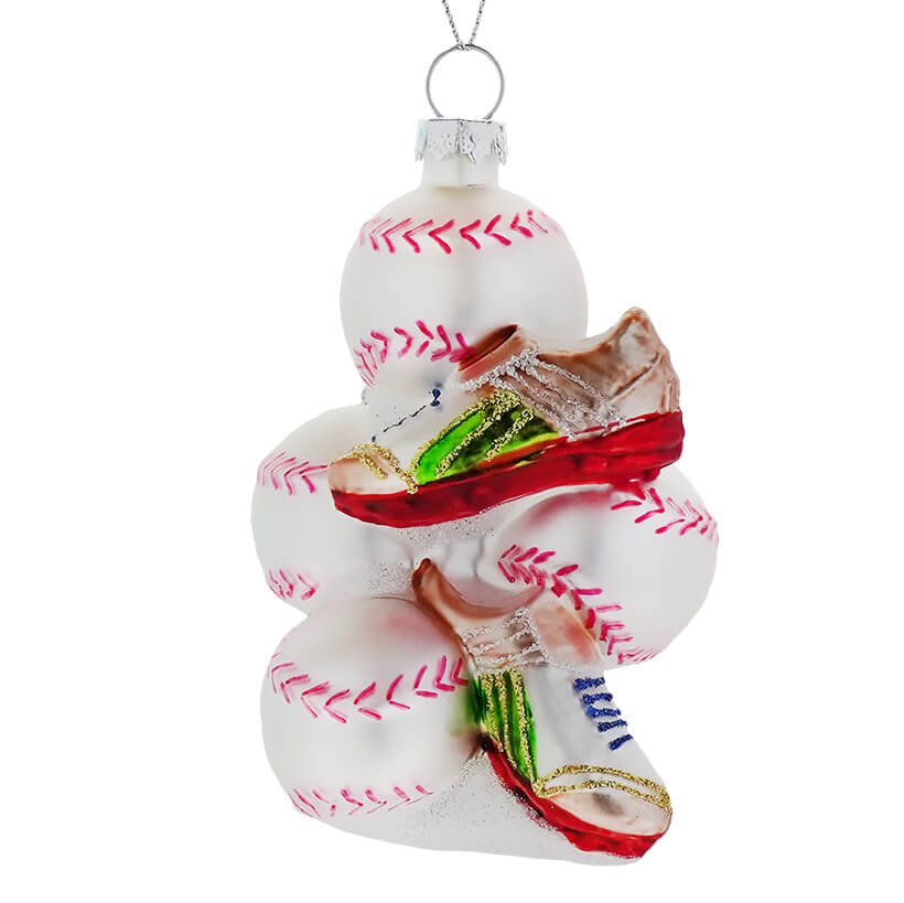 Stacked Baseballs Ornament
