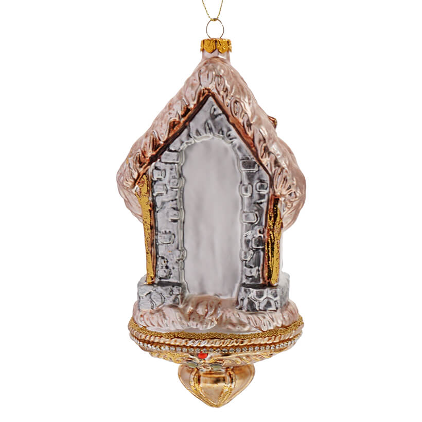 Glass Nativity Family Ornament