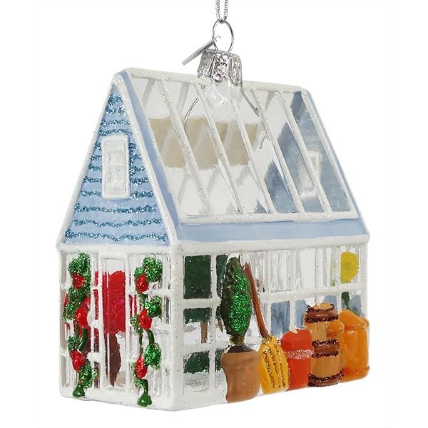 Green House Glass Ornament