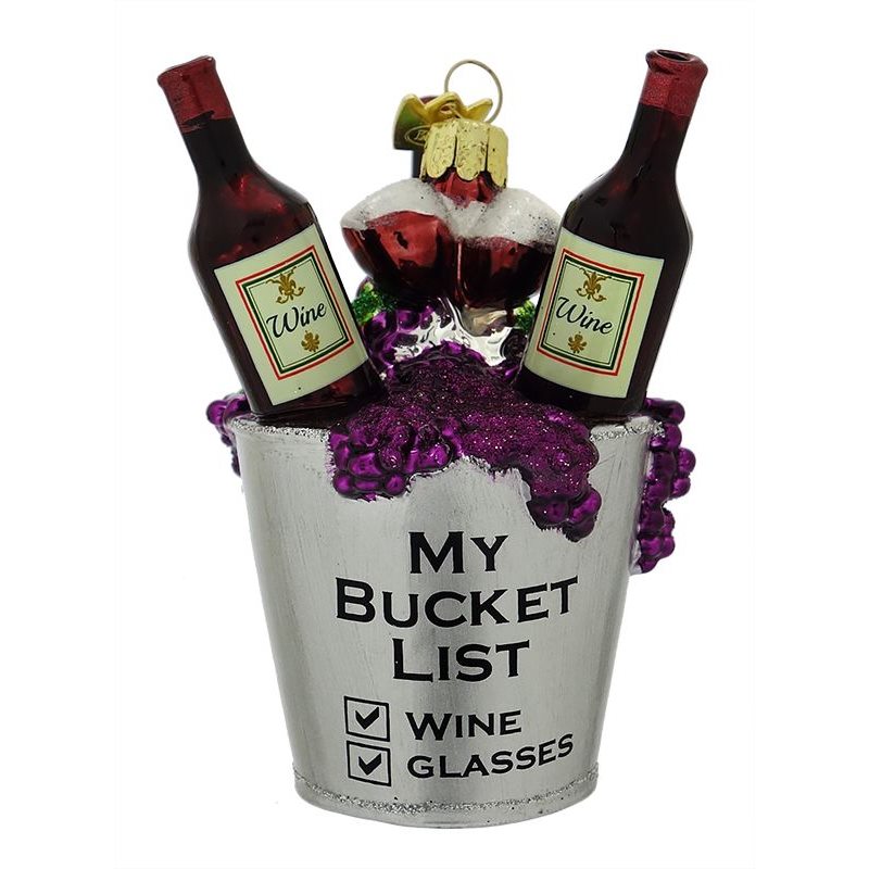 Wine Bucket List Ornament