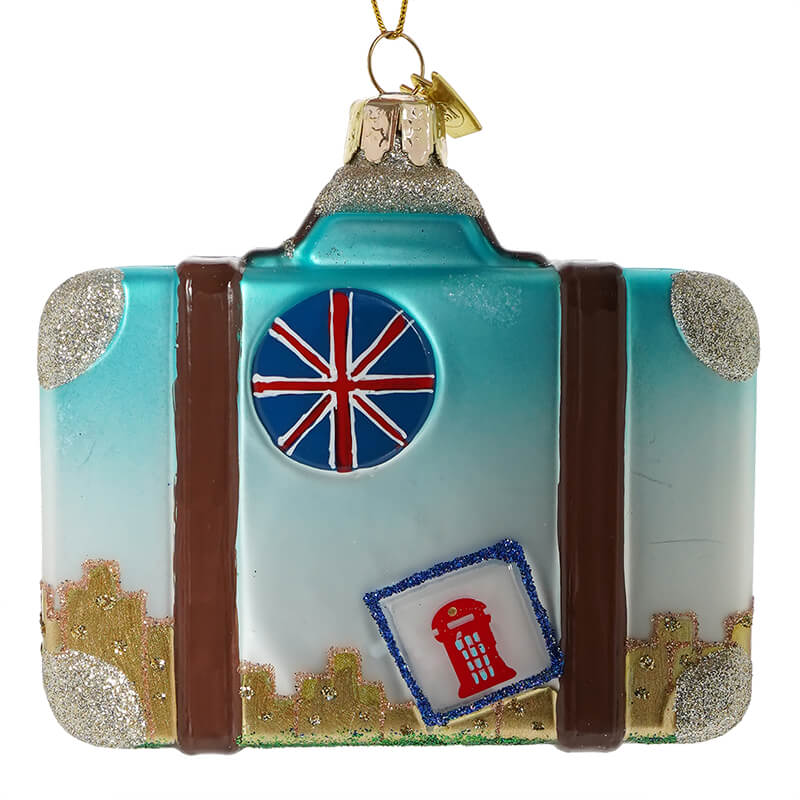 England International Suitcase Ornament
