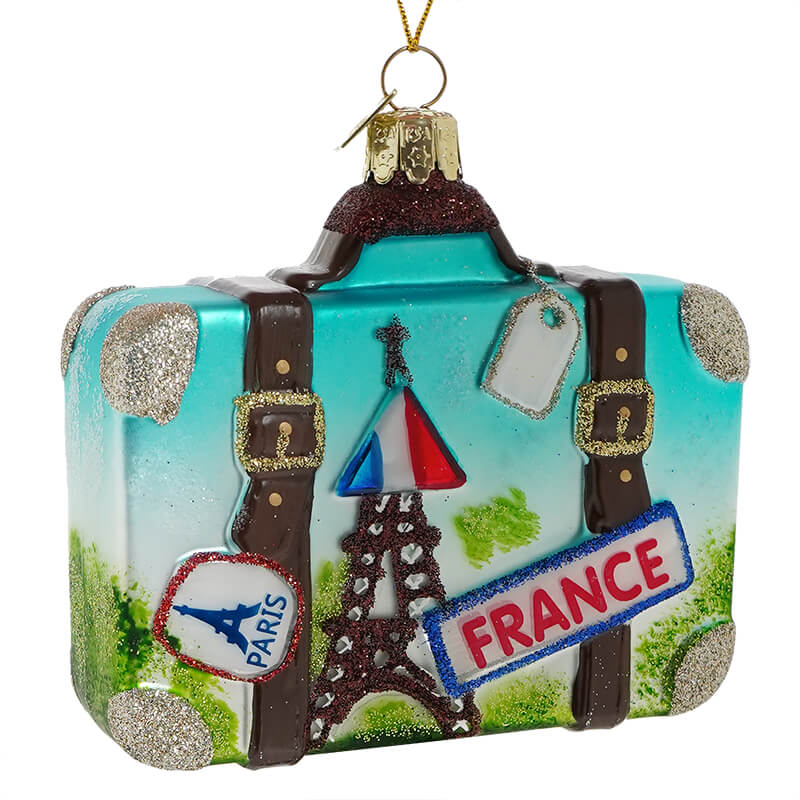 France International Suitcase Ornament