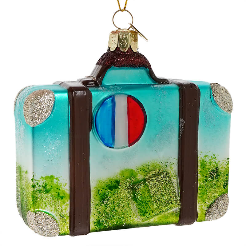 France International Suitcase Ornament