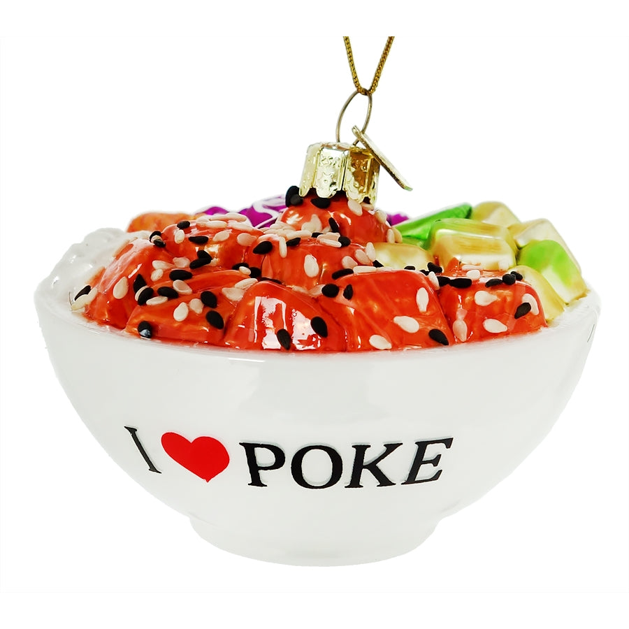 I Love Poke Bowl Ornament