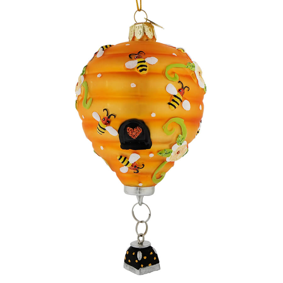Beehive Hot Air Balloon Ornament
