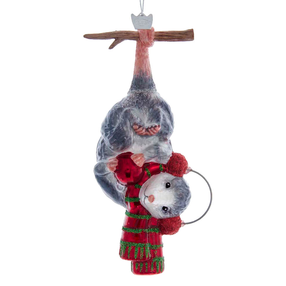 Hanging Christmas Possum Ornament