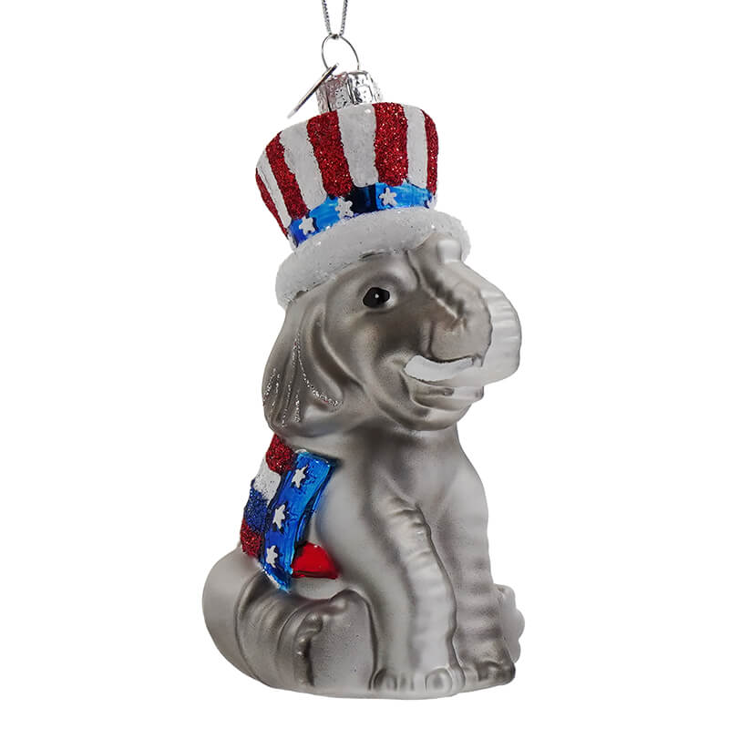 Patriotic Elephant Ornament