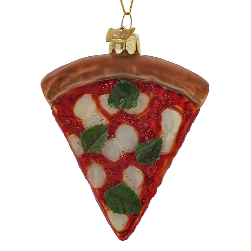 Margherita Pizza Slice Ornament