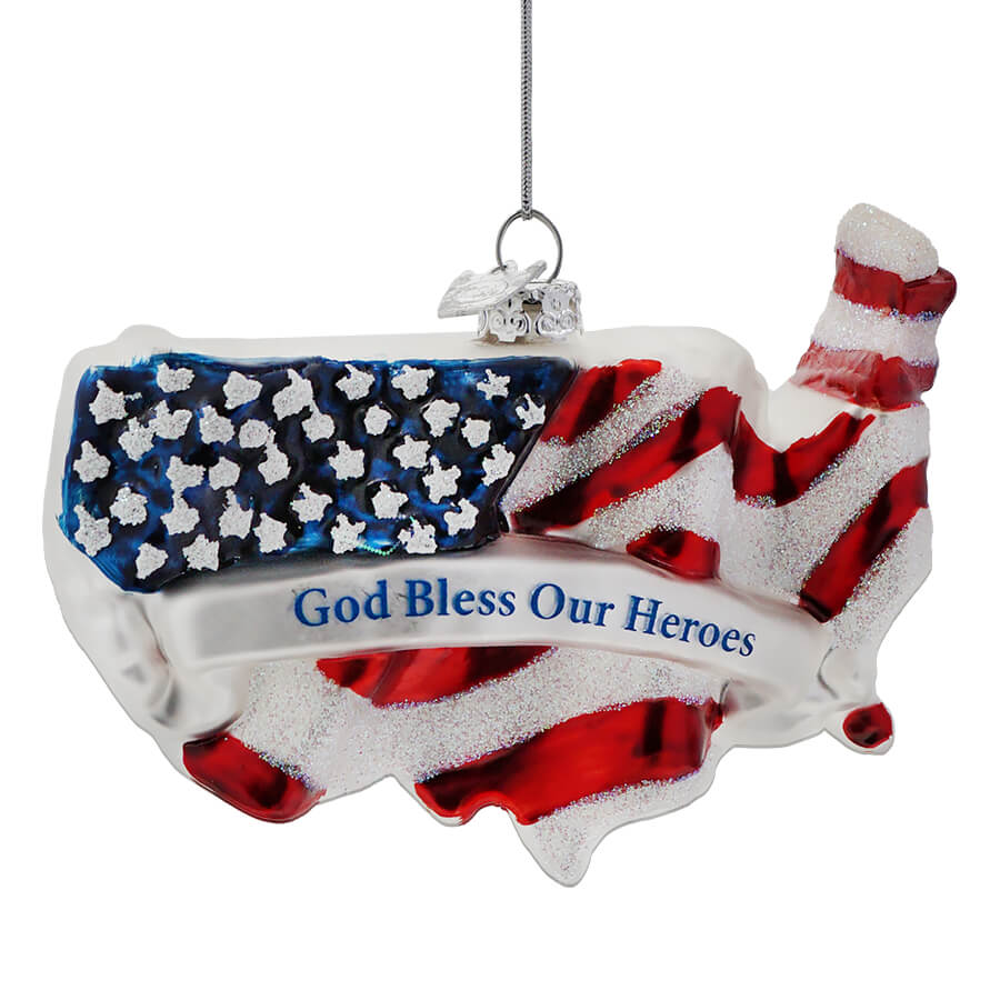 God Bless Our Heros Ornament