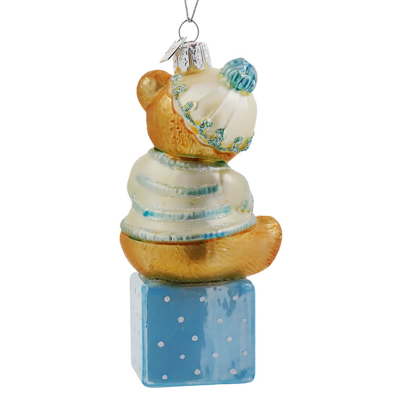 Blue Baby's First Christmas Bear Ornament