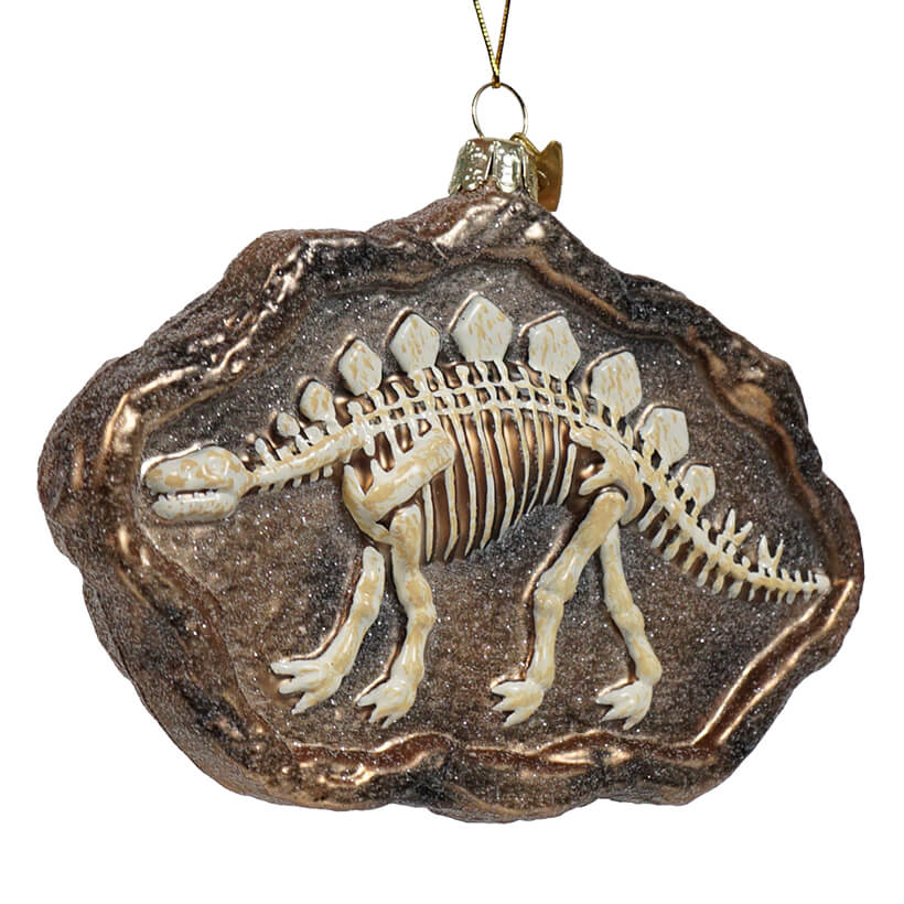Stegosaurus Dinosaur Fossil Ornament