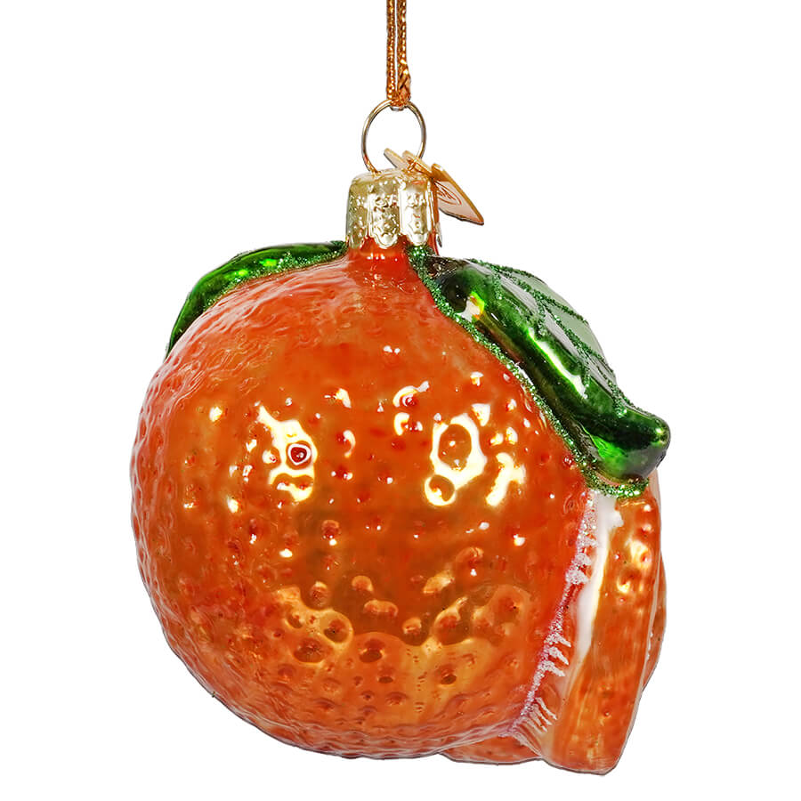 Glass Orange Ornament