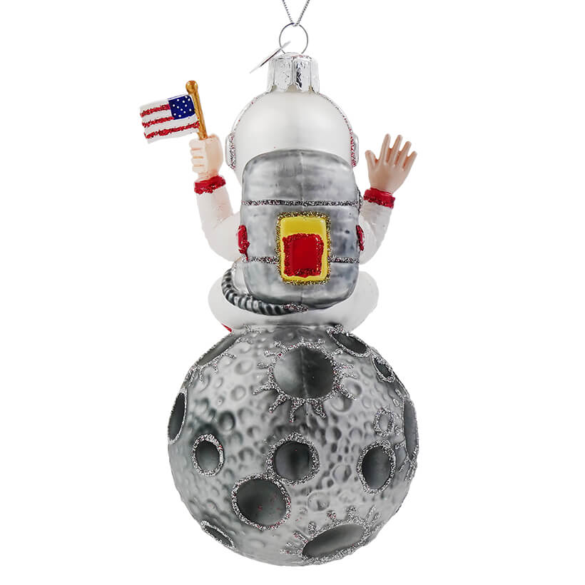 Astronaut Ornament - Glittery Glass Space Themed Christmas Ornament – The  Interstellar Seller
